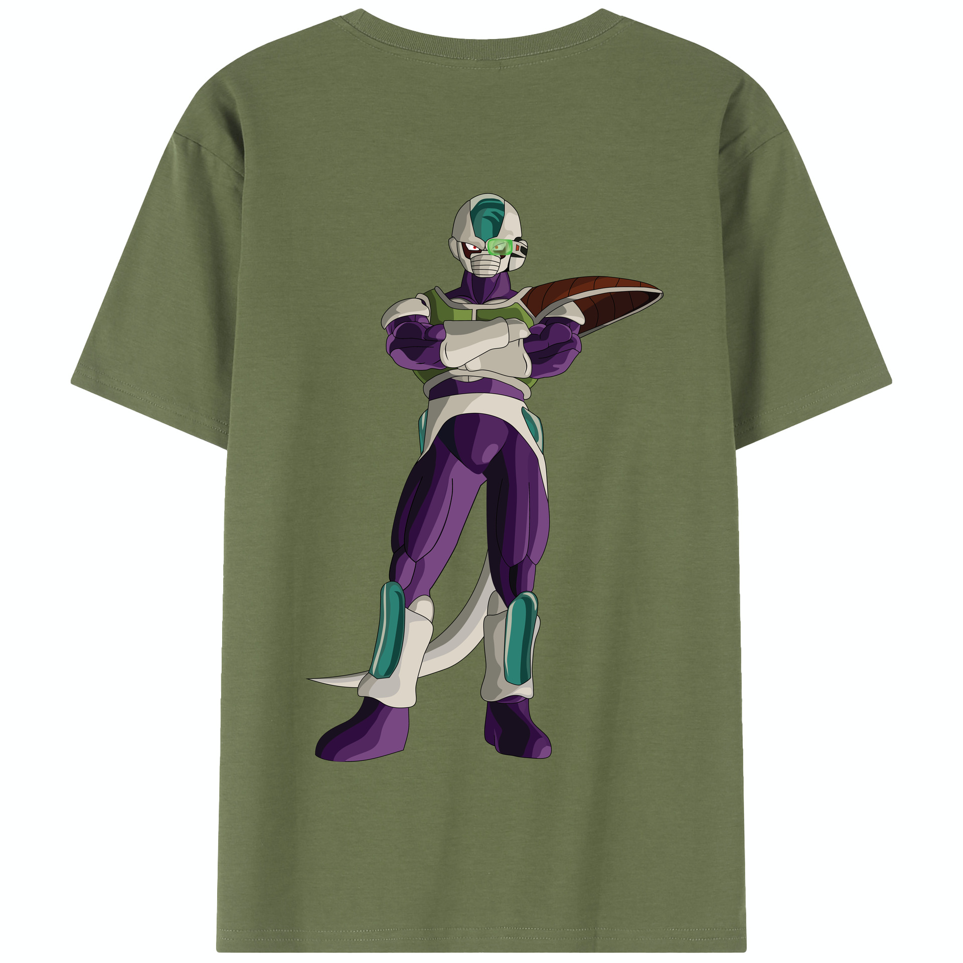 （画像用） ドラゴンボール フリーザ DRAGON BALL Frieza 綿100％半袖Tシャツ（背面プリント）